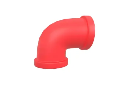 Pipe v8 004 Low-poly 3D model