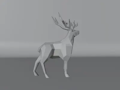 Geometric Reindeer 3D model