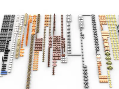 TwindBricks3D - 10314 Dried Flower Centerpiece 3D print model