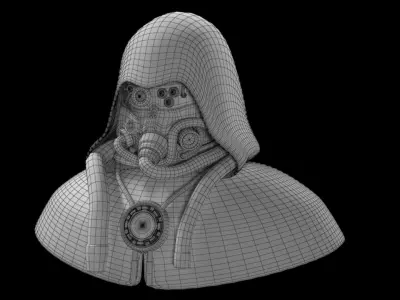 Adeptus Mechanicus Head Free 3D model