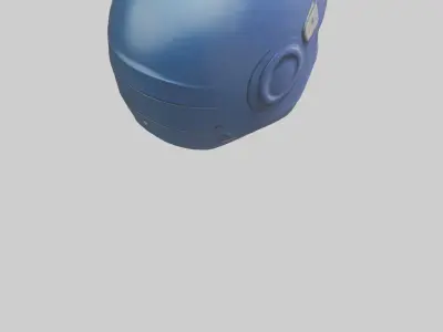 Cartoon Sports Helmet model 3D model