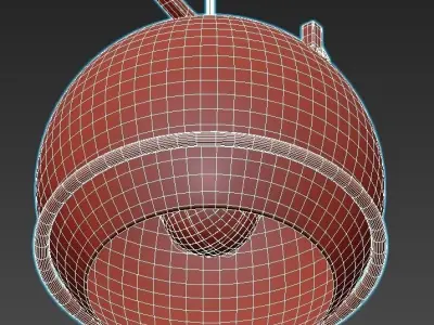 wendy gold and pendant light 3D model