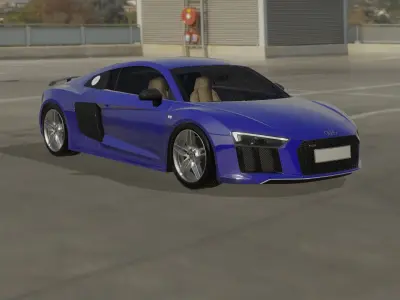 Audi R8 V10 plus 3D model
