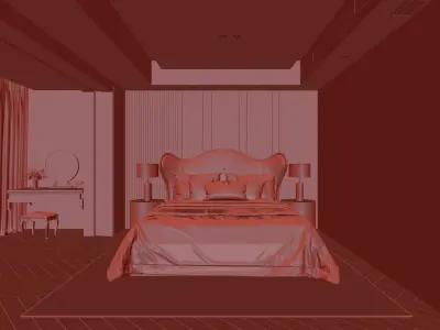  Bedroom interior 95 3D model