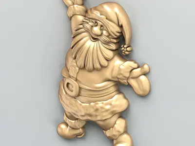 Carved decor central 023 3D model