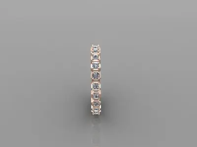 Solitaire Ring Version 1 SR47 3D model
