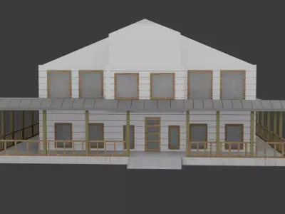 Modern Residential Interior and Exterior 3D Model Set Free 3D model