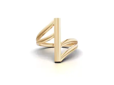 Minimal Abstract Ring 37 3D print model
