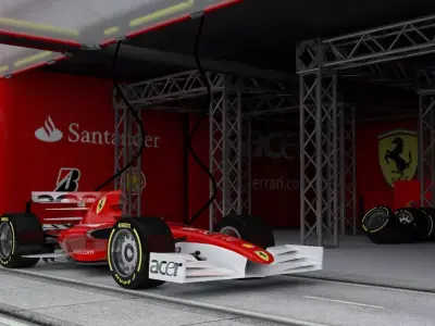 F1 Scene 3D model