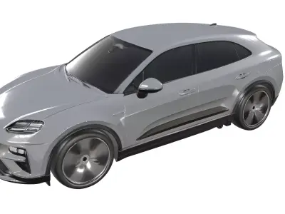 Porsche Macan 2024 - High-Poly Realistic 3D Model 3D model