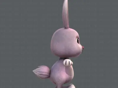 Rabbit V01 Low-poly 3D model