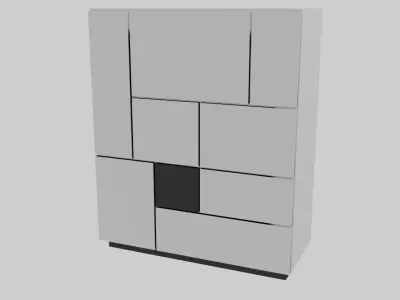 Free Shelf Free low-poly 3D model