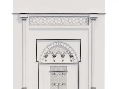 Arabic turkish islamic architectural element set 506 3D model