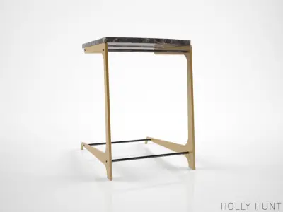 Holly Hunt Bittern drink table  3D model