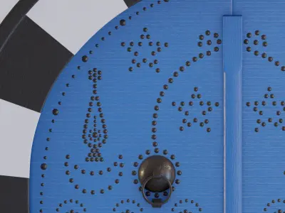 Traditional Tunisian door 3D model