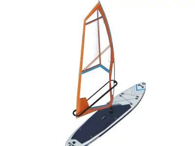 Gladiator Windsurfing Board Low-poly 3D model