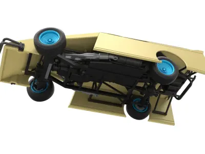 Dirt Modified stock car while turning Scale 1 to 25 3D print model