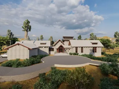 Casa Scene- king villa-modern house 3D model