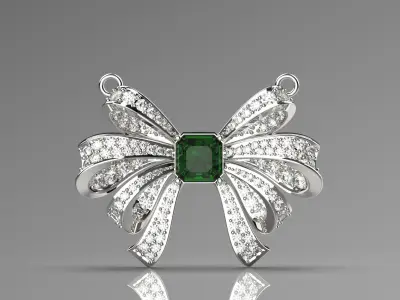 Bow tie pendant jp0004 3D print model