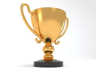 Goldedn Champion Cup Winner 3D model