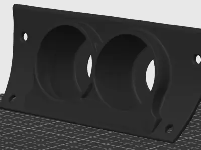 Skoda Octavia MK1 Ashtray Gauge Pod for Racing Meters 3D print model