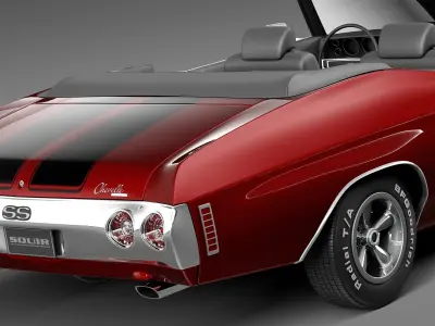 Chevrolet Chevelle SS Convertible 1971 3D model