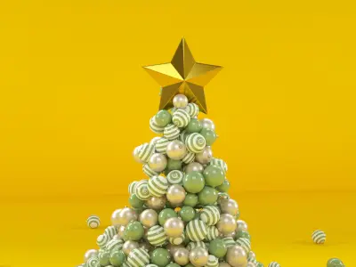 Christmas Sphere Tree  3D model
