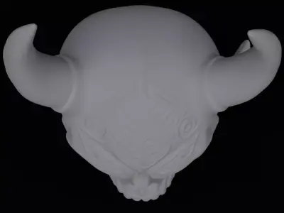 Demonic Imp Scull 3D model for 3D printing 3D print model