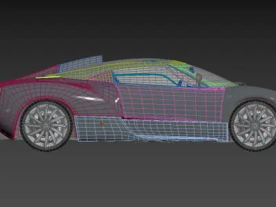 Sports Racing Car Spyker C12 Zagato 3D model