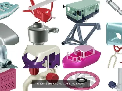 ENGINEERING CAD TOYS 3D Model Collection