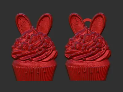 Easter cup cake decor  3D print model
