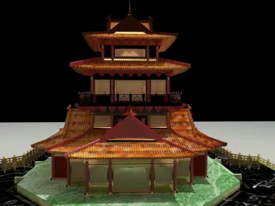 Chinese tower 3D model