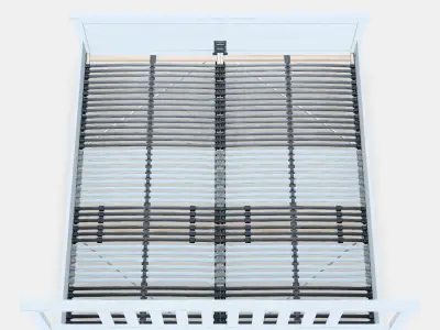 HEMNES Bed frame 15 Low-poly 3D model