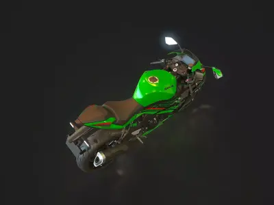 Base model Kawasaki ZX 6R 2024 3D model