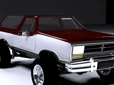 Dodge Ramcharger 1980 truck 3D model