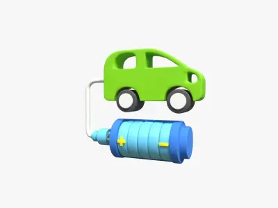 Electric Car 3D model