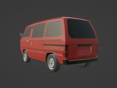 Suzuki Carry ST90 Low-poly 3D model