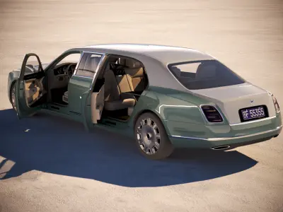Carat Bentley Mulsanne 2018 Grand Limousine 3D model