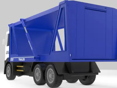 Toy car transporter 3D model