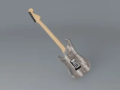 Washburn nuno bettencourt  N4 snakeskin guitar Free 3D model