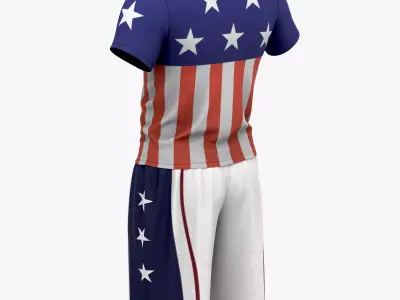 Summer Outfit Low-poly 3D model