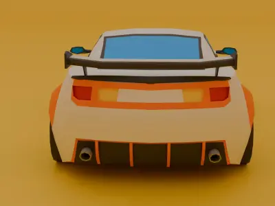 Low Poly Car 3D model