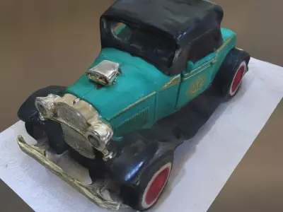 3D scan - Toy antique car Free 3D model