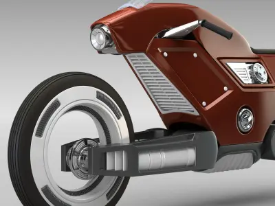 Racing sportbike concept 3D model