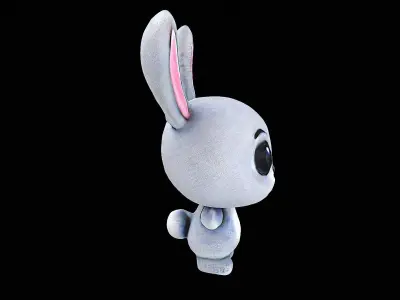 mini floppy bunny 3D model