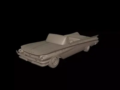 Buick LeSabre 1959 two doors convertable  3D print model