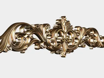 Carved decor for cnc 46 3D model