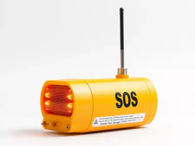 Emergency SOS Signal Device Model Pack Low-poly 3D model