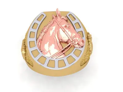 Horse Ring - 240707 3D print model