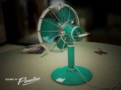 Panalina Vintage Fan Ventilator 3D model